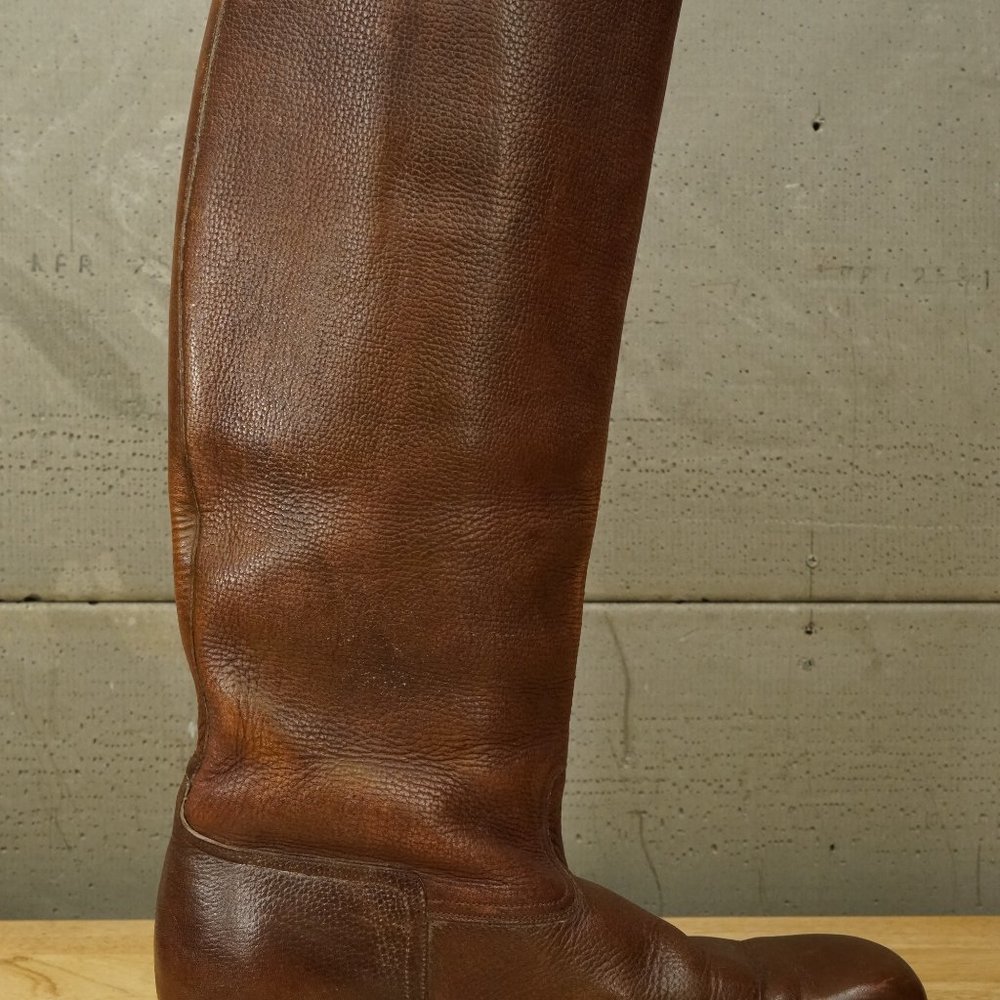 Bespoke Horse Equestrian Riding Boots Brown Leather Mens 8D Womens 9M - Picture 11 of 15
